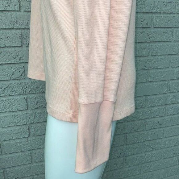 Tommy Hilfiger Women Pink Zippered Fold-over Neck Sweater Size L - Picture 8 of 10